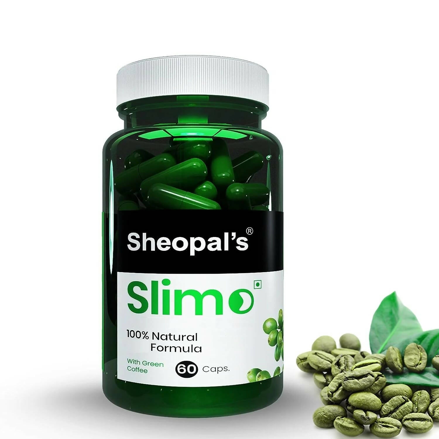 Sheopal's Slimo Pure & Natural Green Coffee Extract Capsules - Grab2buy