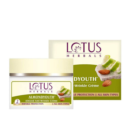 Lotus Herbals Almondyouth Almond Anti-Wrinkle Cream - Grab2buy