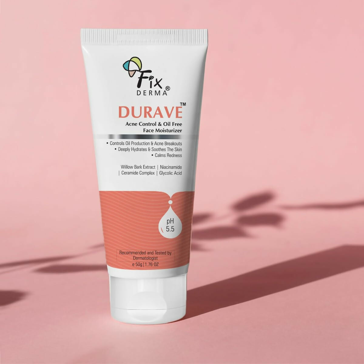 Fixderma Durave Acne Control & Oil Free Moisturizer for Face with Glycolic Acid 