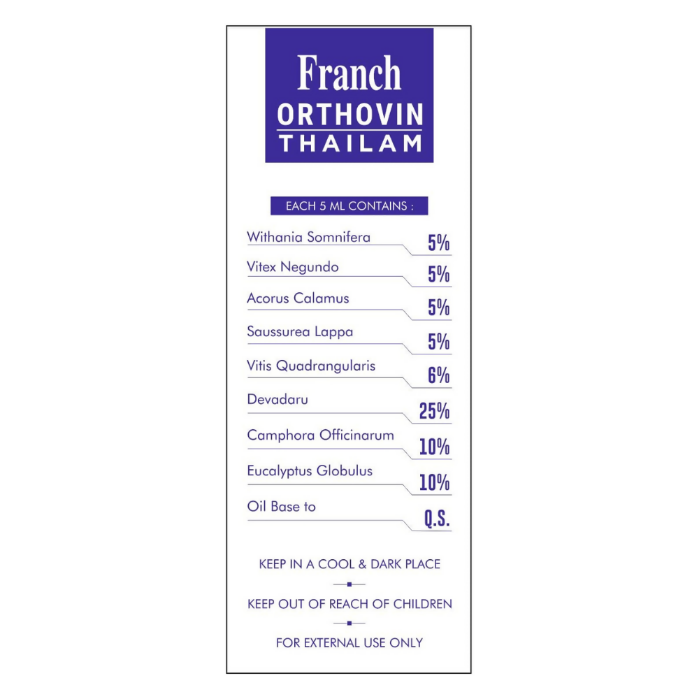 Franch Orthovin Thailam Highly Concentrated Oil 