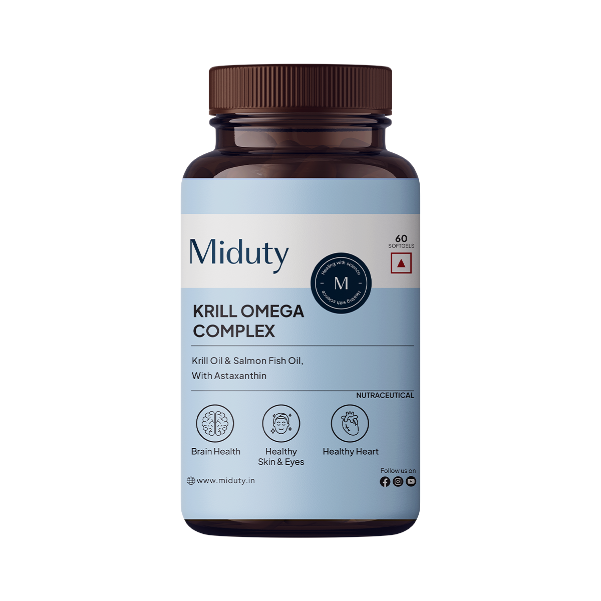 Miduty by Palak Notes Krill Omega Complex Softgels 
