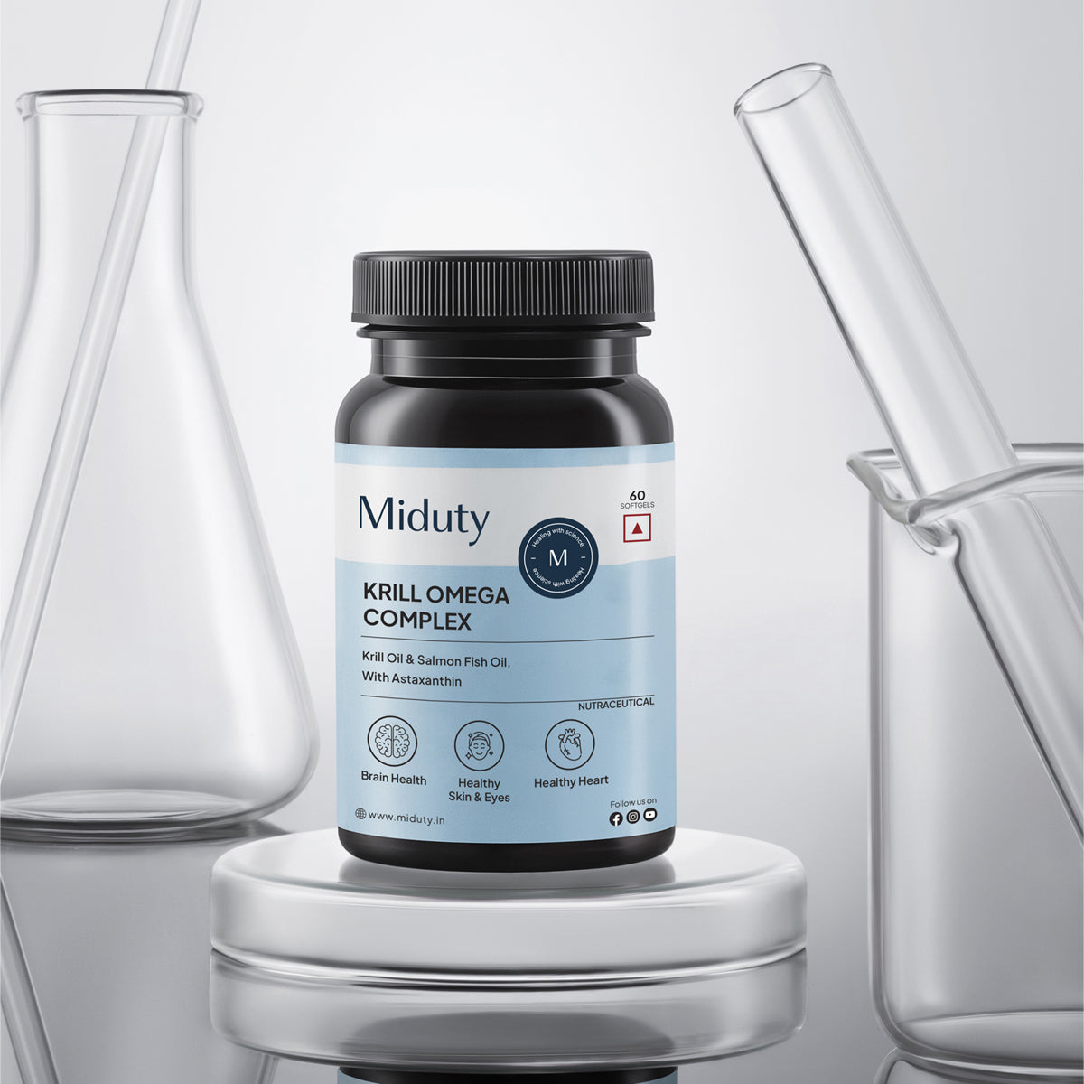 Miduty by Palak Notes Krill Omega Complex Softgels 