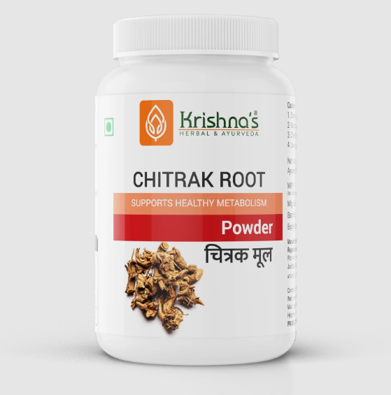 Krishna's Herbal & Ayurveda Chitrak Root Powder 