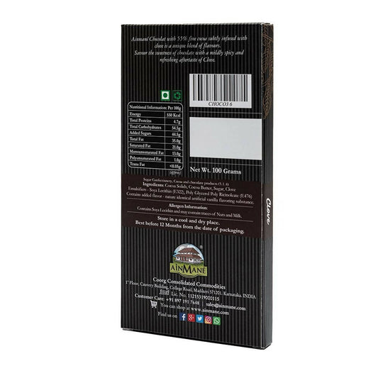 Ainmane Clove Dark Chocolate 55% Cocoa - Grab2buy