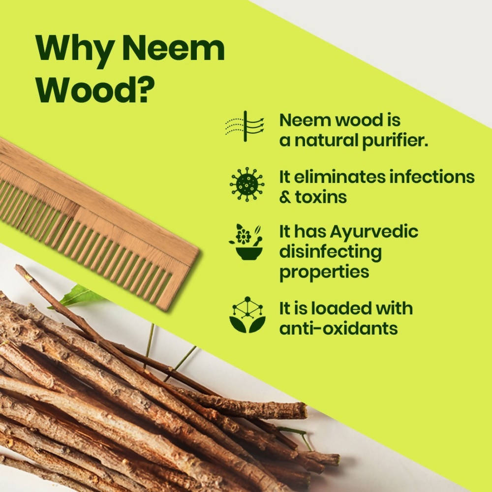 The Natural Wash Neem Wood Comb  Grab2Buy The Natural Wash Grab2Buy