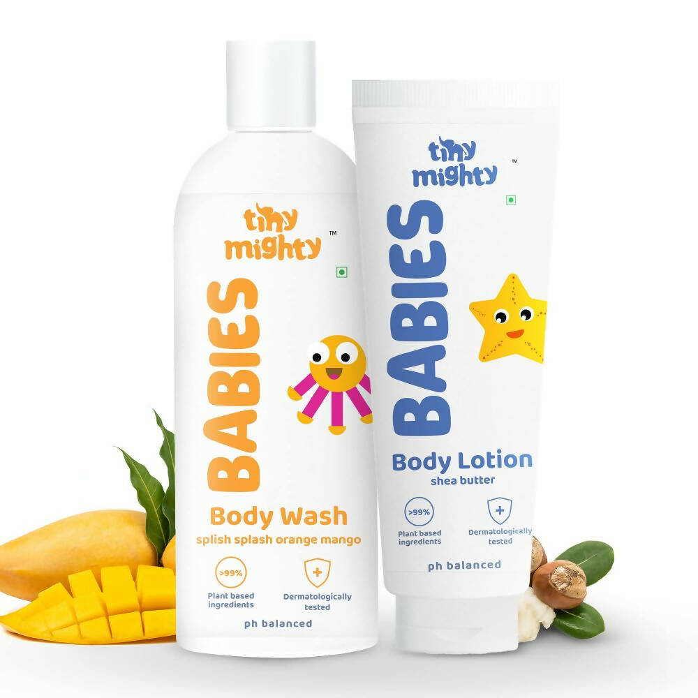 Tiny Mighty Baby Body Wash And Body Lotion Combo  Grab2Buy Tiny Mighty Grab2Buy