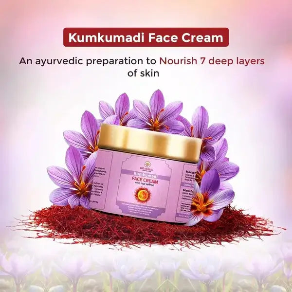 We Herbal Kumkumadi Face Cream: An Ayurvedic Solution For Modern Radiant Revitalized Skin  Grab2Buy We Herbal Grab2Buy