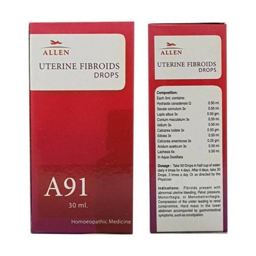 Allen Homeopathy A91 Uterine Fibroids Drops 