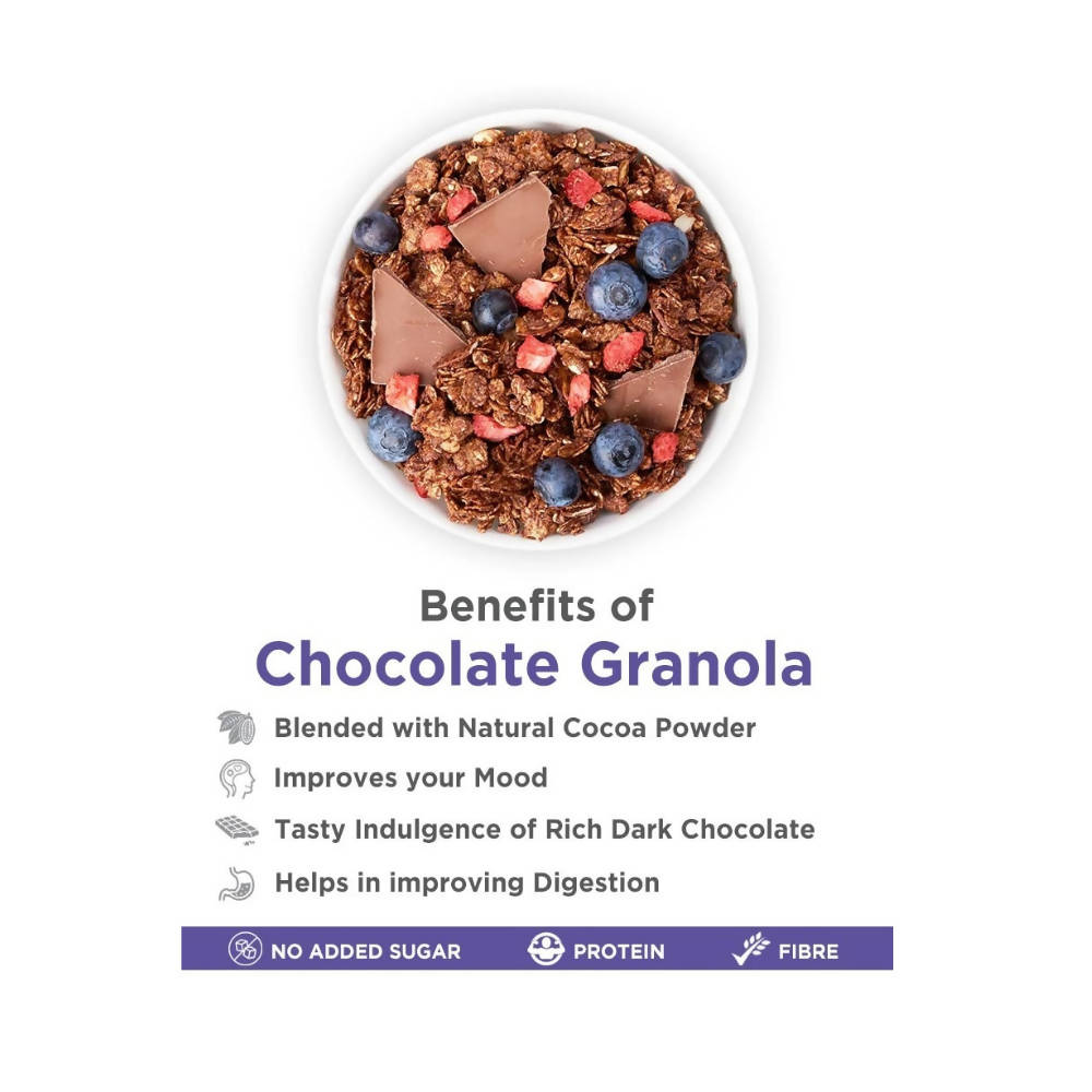 True Elements Dark Chocolate Granola 