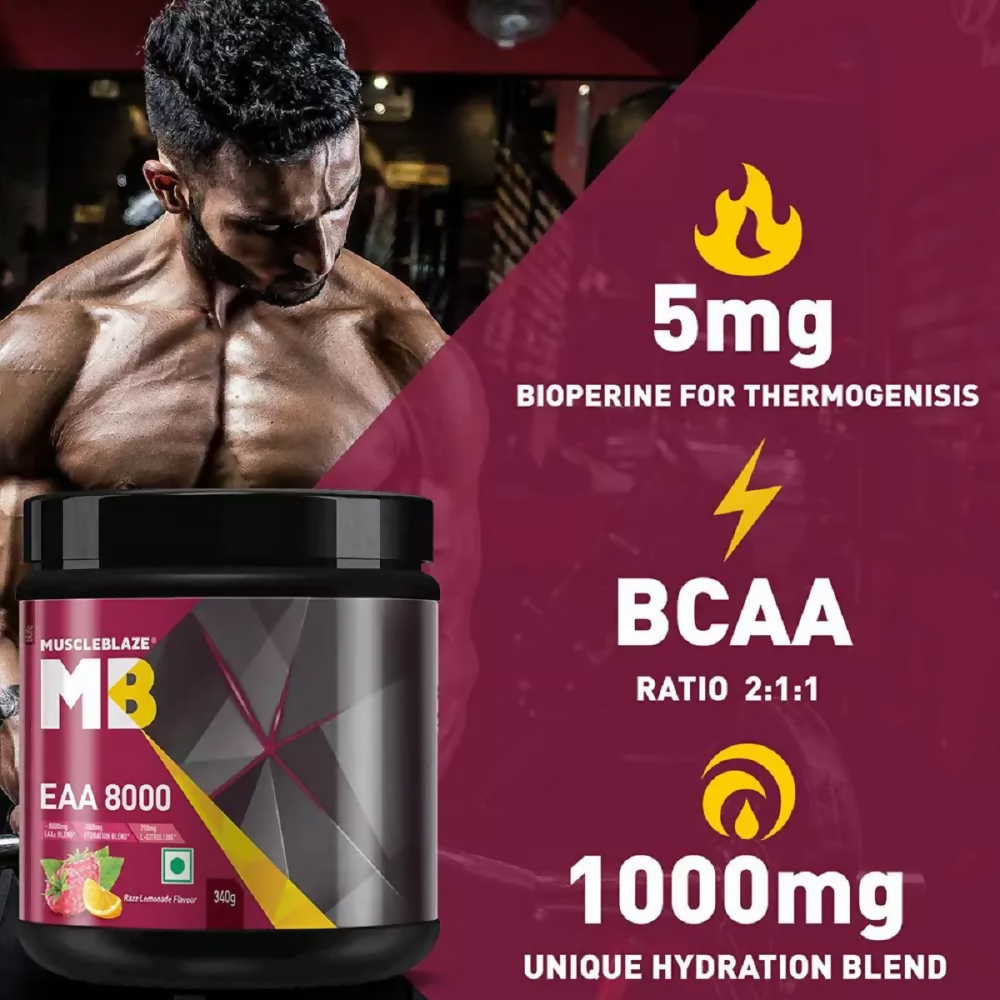 MuscleBlaze EAA 8000 Lemonade 