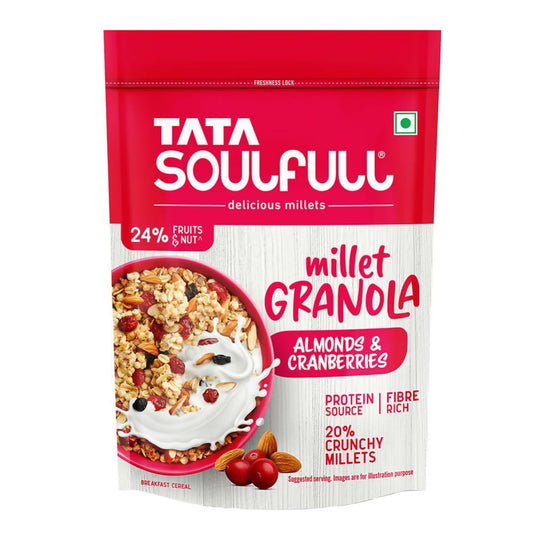 Tata Soulfull Millet Granola (Almonds & Cranberries) - Grab2buy