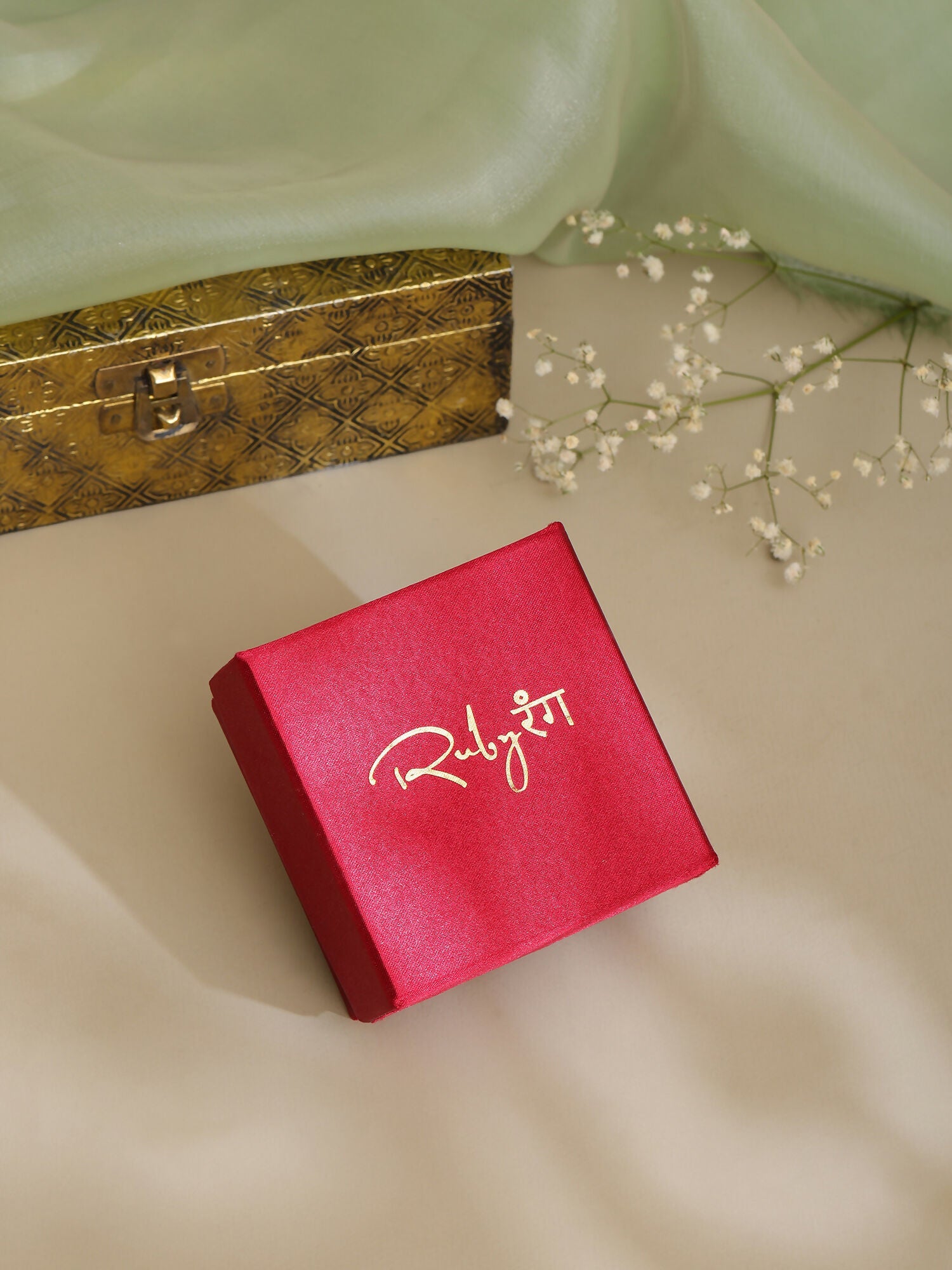 Ruby Raang Kundan & Gold Layered Necklace - Distacart