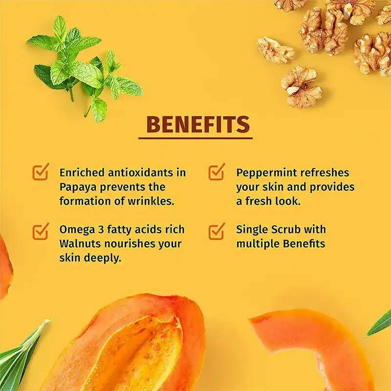 VCare Face Scrub Enriched With Natural Walnut Extracts  Grab2Buy VCare Grab2Buy