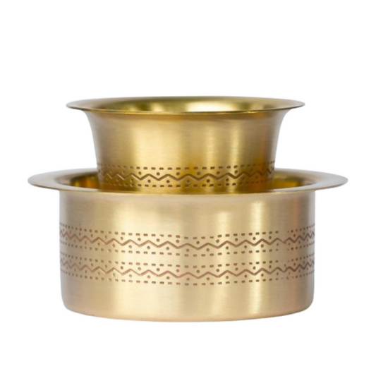 Sidapur Brass Dabara - Etched Matt