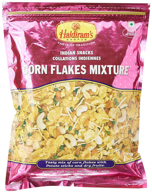 Haldiram's Corn Flakes Mixture | Crispy Indian Namkeen with Corn Flakes 