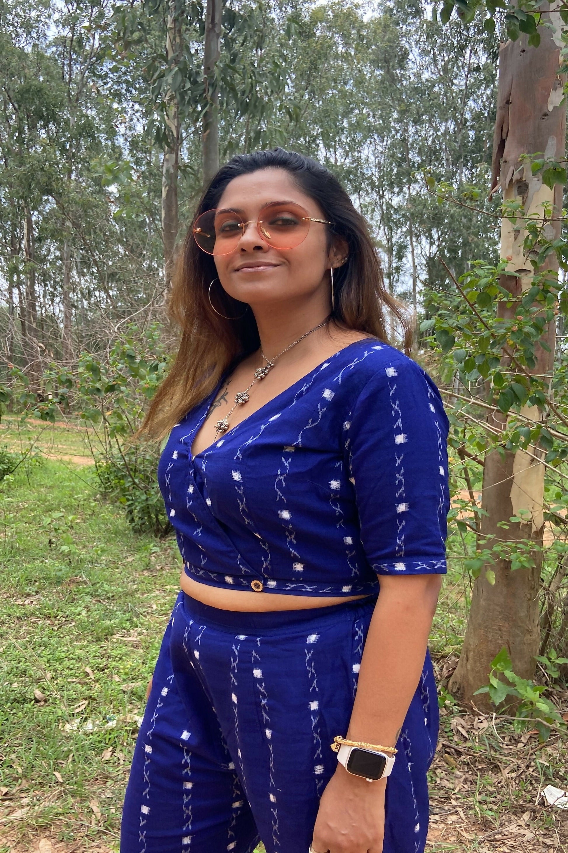 Earthyweaves Nilaranya Sambalpuri Co-ord Set 