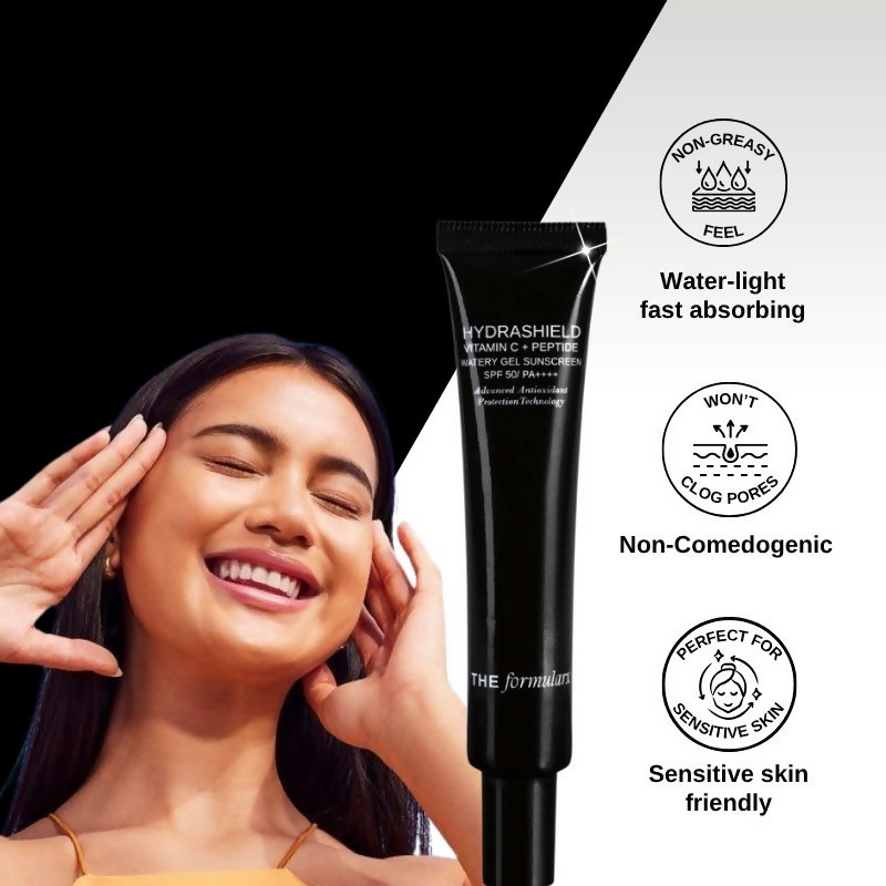 The Formularx Hydrashield Vitamin C + Peptide Sunscreen Spf 50 Pa++++ For Oily, Acne Prone Skin  Grab2Buy The Formularx Grab2Buy
