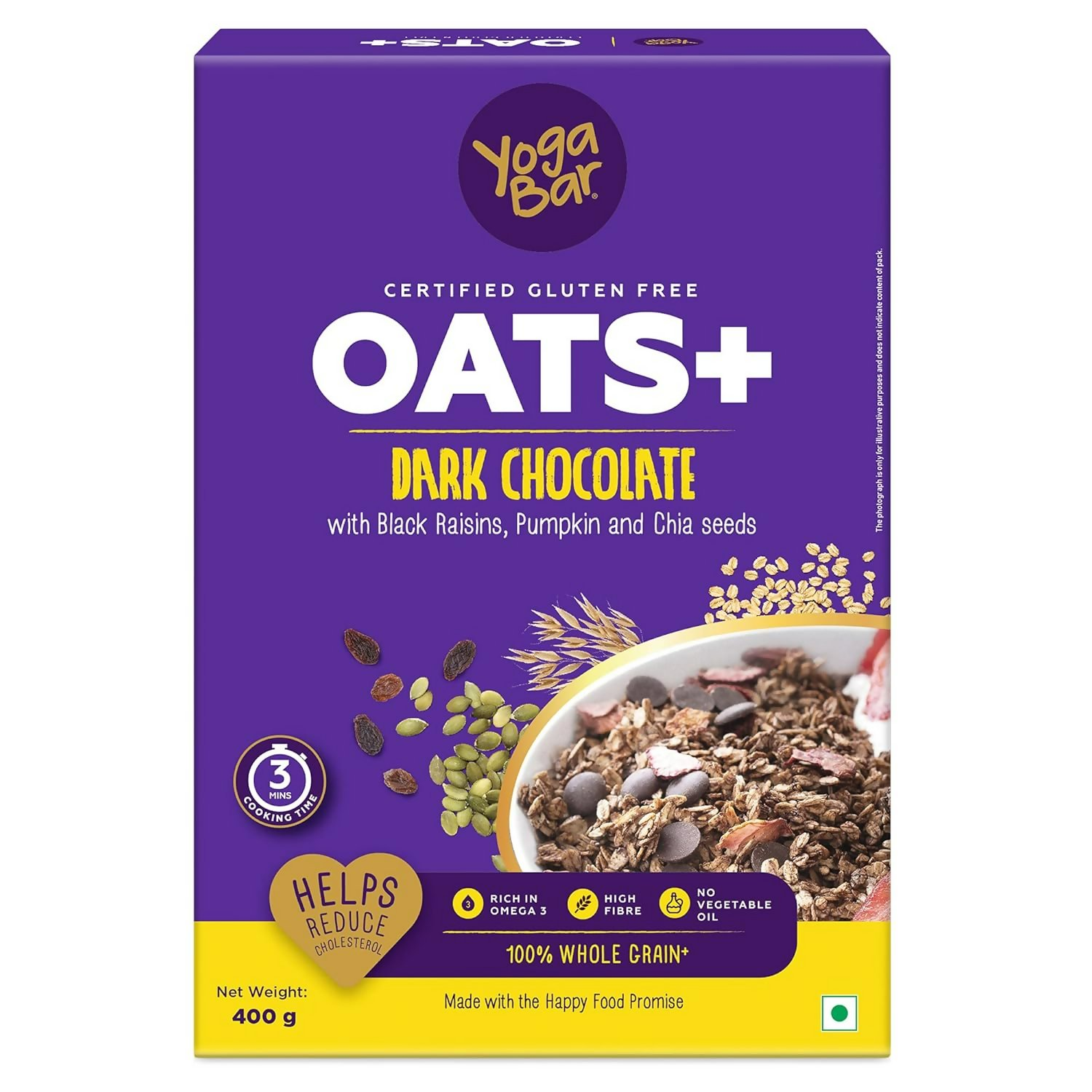 Yoga Bar Multigrain Energy Snack Bars - Dark Chocolate Flavour Premium Super Oats Combo  Grab2Buy Yoga Bar Grab2Buy