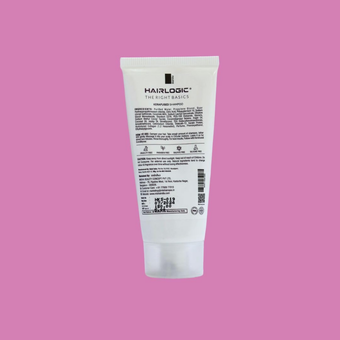 Hair Logic Kerafused Shampoo For Frizzy Hair Ideal for Men & Women 