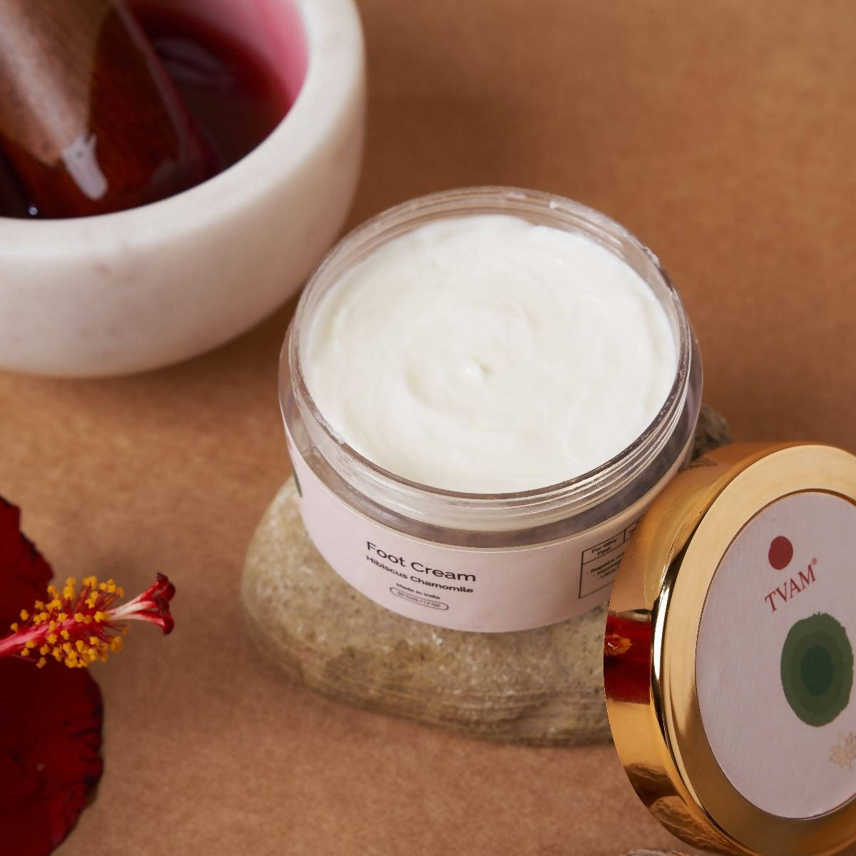 Tvam Hibiscus Chamomile Foot Cream  Grab2Buy Tvam Naturals Grab2Buy