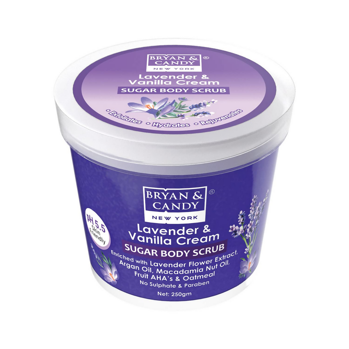 Bryan & Candy Lavender & Vanilla Cream Sugar Body Scrub  Grab2Buy Bryan & Candy Grab2Buy