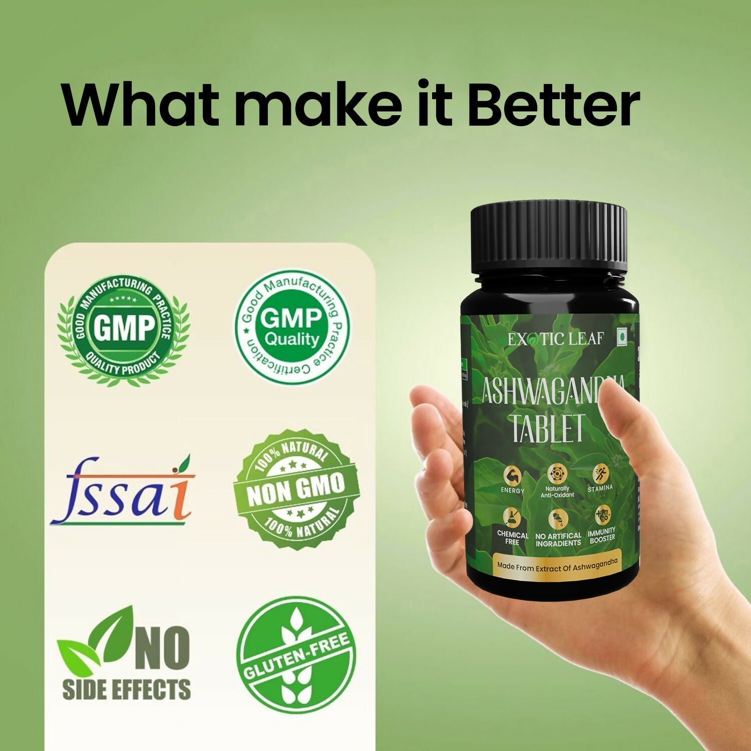 Exotic Leaf Ashwagandha Tablets 