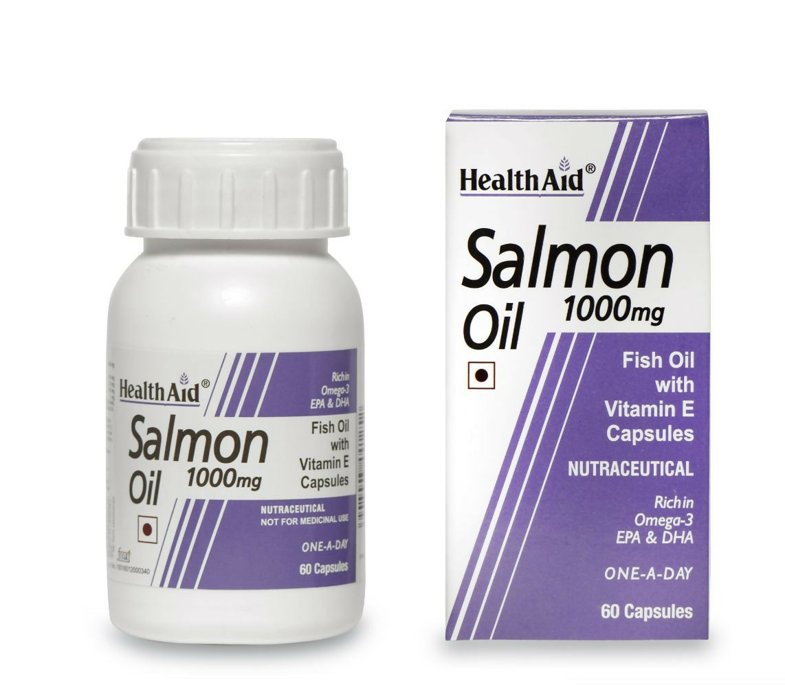 HealthAid Salmon Oil 1000 mg Capsules - Grab2buy