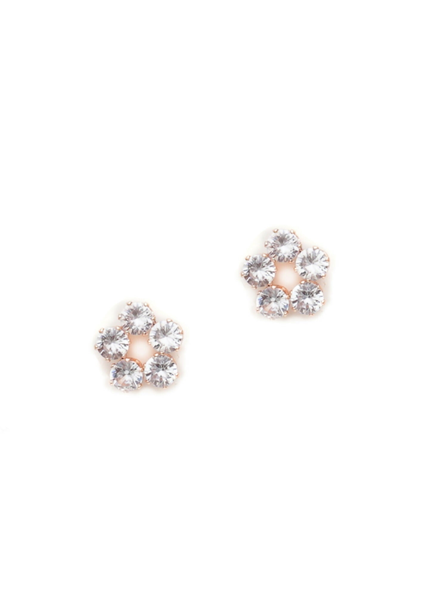 stone stud (Rose gold) - Ruby Raang
