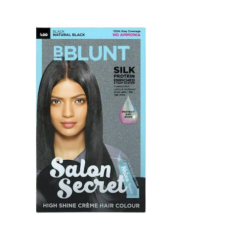 BBlunt Salon Secret High Shine Crème Hair Colour - Natural Black - Grab2buy