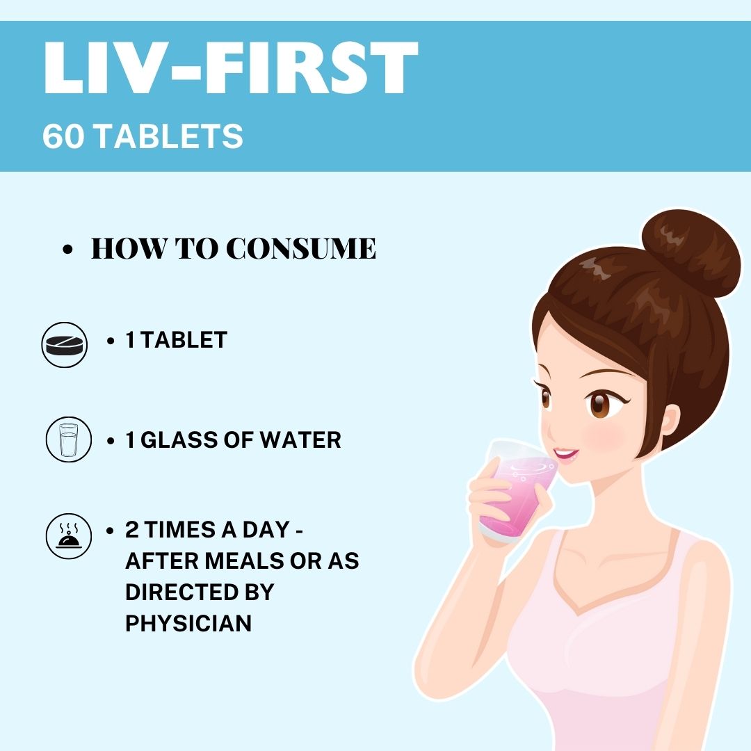 Herbal Hills Liv - First Liver Support Tablets 