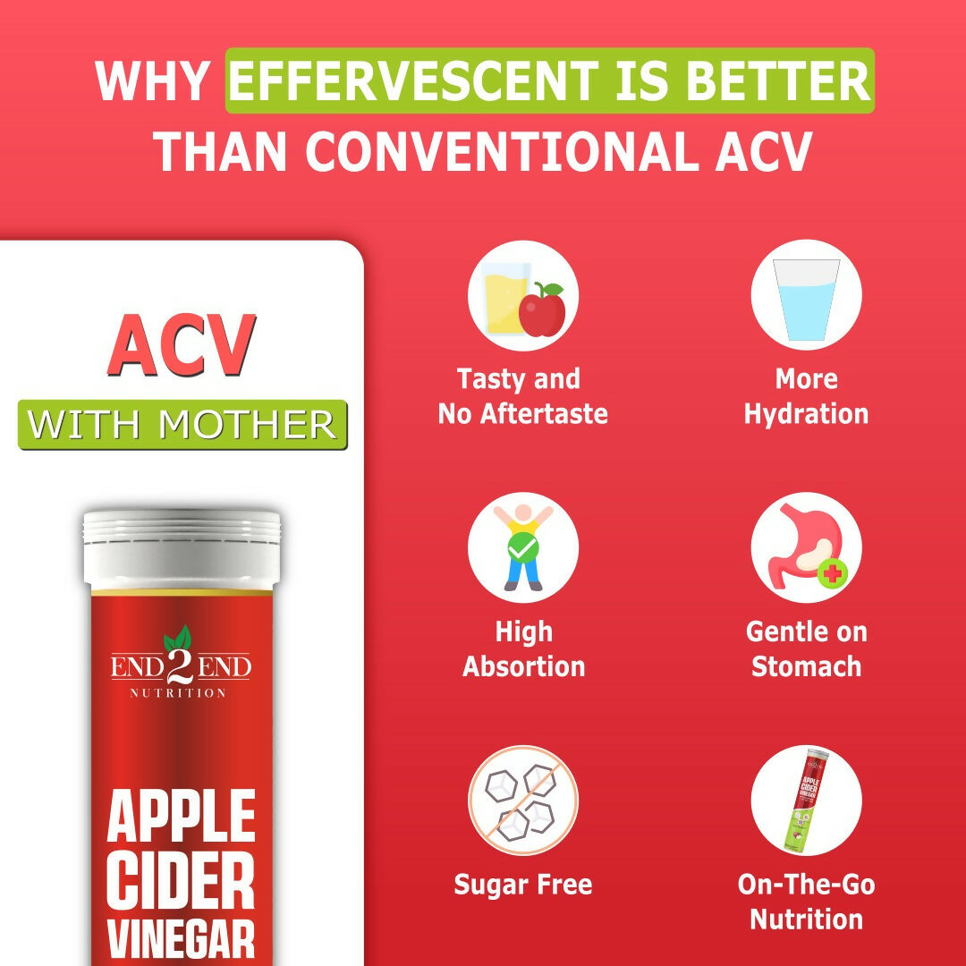 End2End Nutrition Apple Cider Vinegar Tablets 