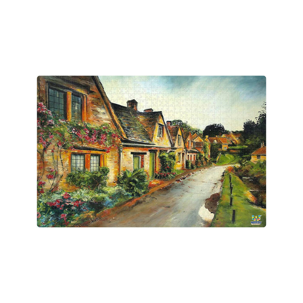Webby Wooden Mediterranean Village Jigsaw Puzzle - 1000 Pcs  Grab2Buy Webby Grab2Buy