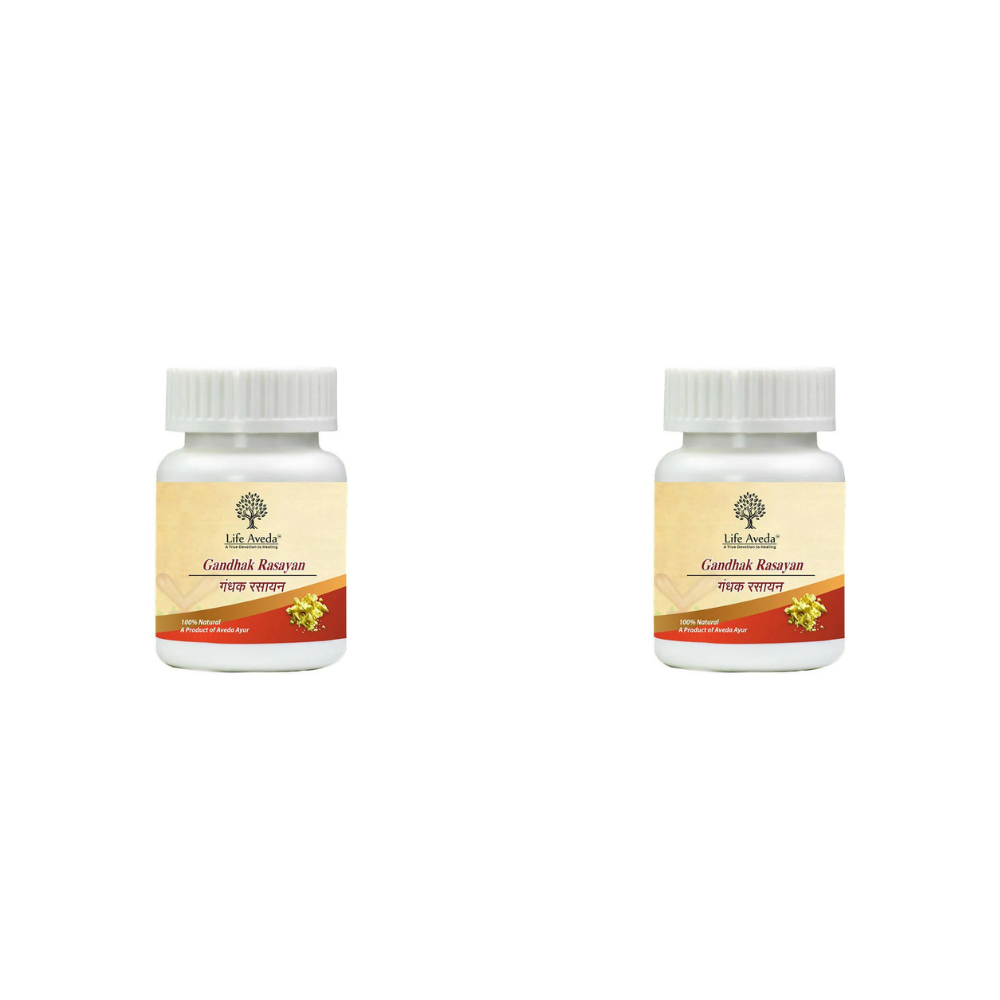 Life Aveda Gandhak Rasayan Tablets 