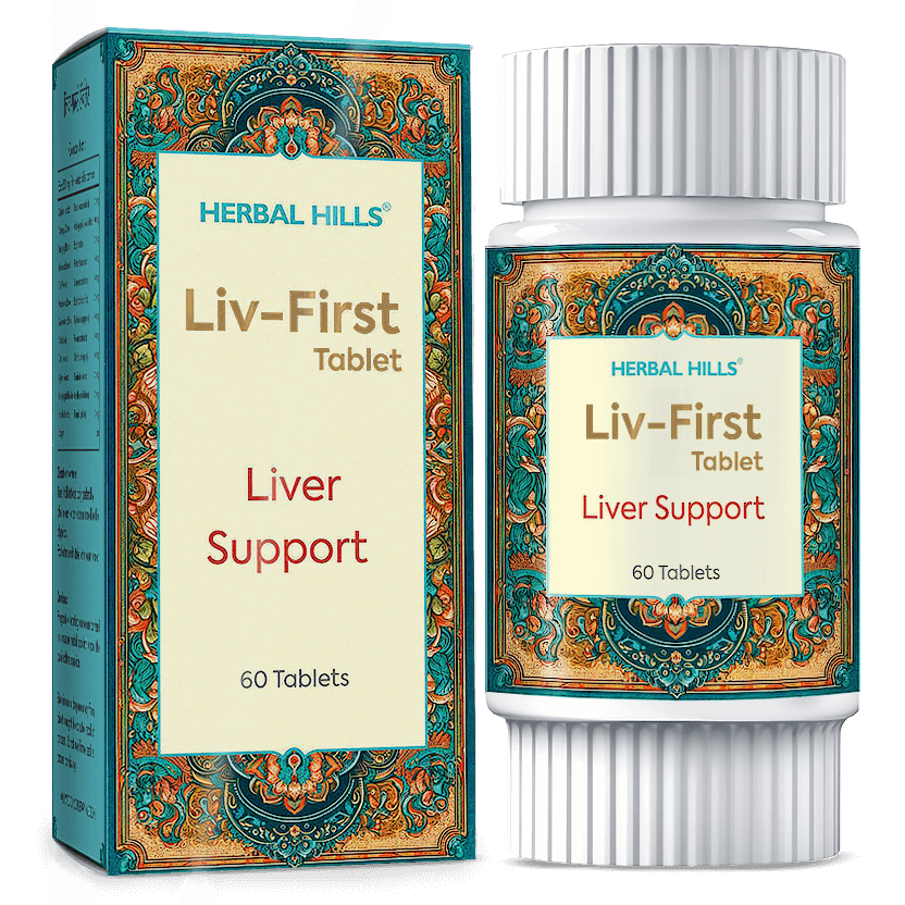 Herbal Hills Liv - First Liver Support Tablets 