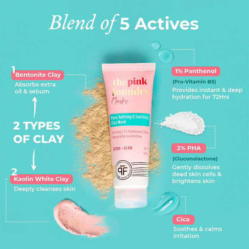 The Pink Foundry Pore Refining & Soothing Clay Mask  Grab2Buy The Pink Foundry Grab2Buy