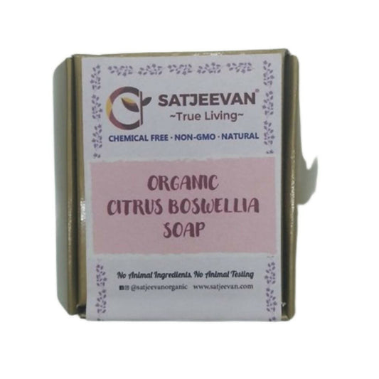 Satjeevan Organic Citrus Boswellia Soap - Grab2buy