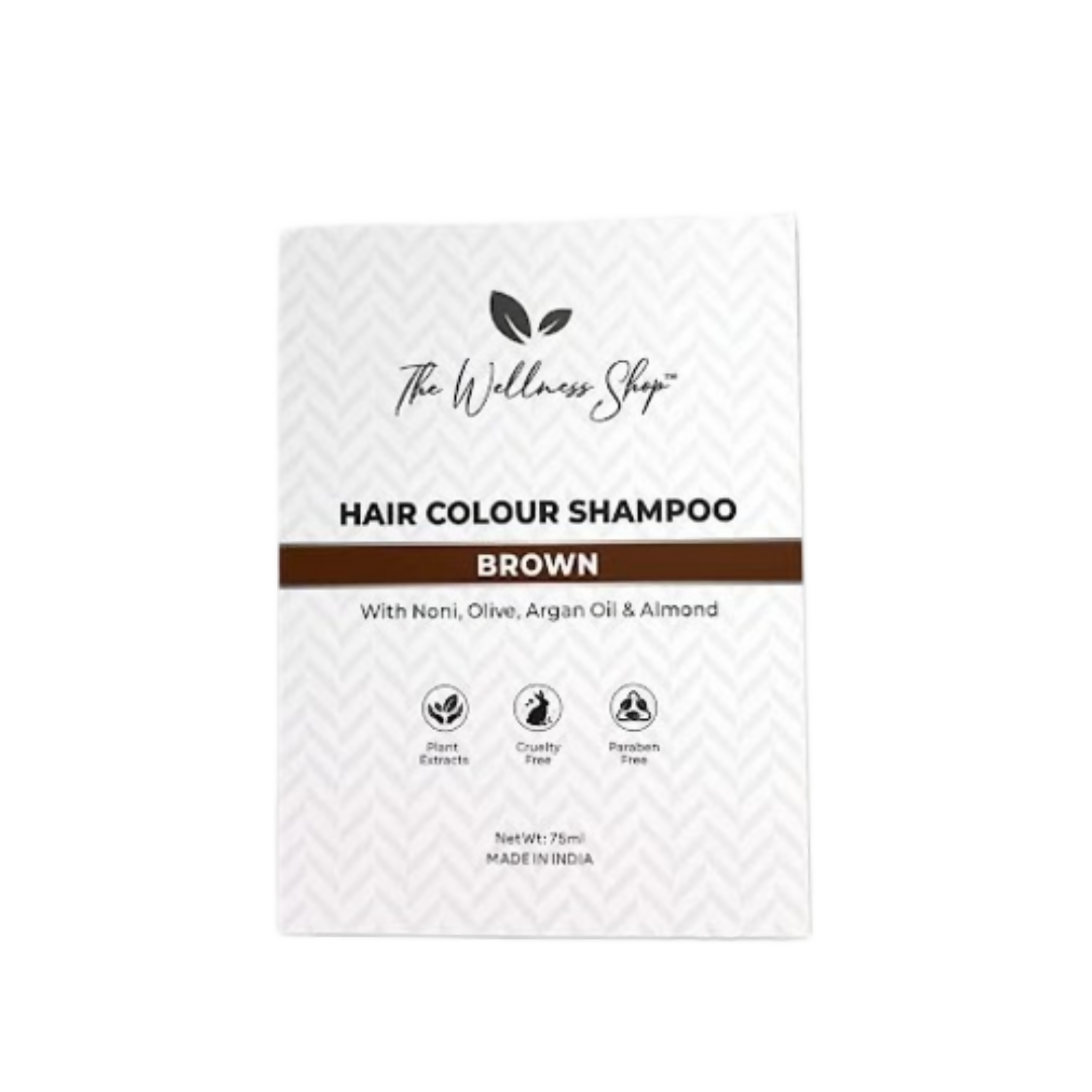 The Wellness Shop Hair Color Shampoo - Brown  Grab2Buy The Wellness Shop Grab2Buy