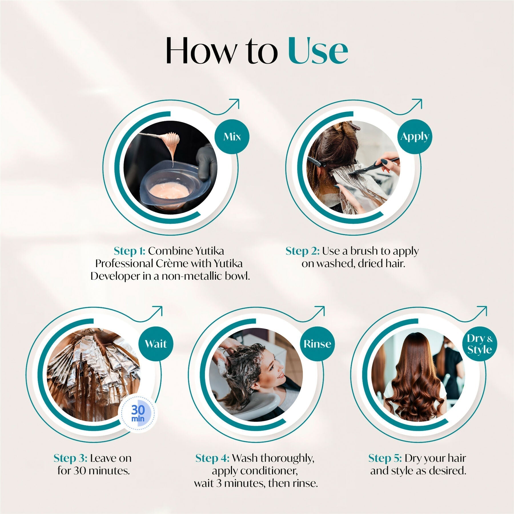 Yuthika Professional Creme Hair Colour - Darkest Brown  Grab2Buy Yuthika Grab2Buy