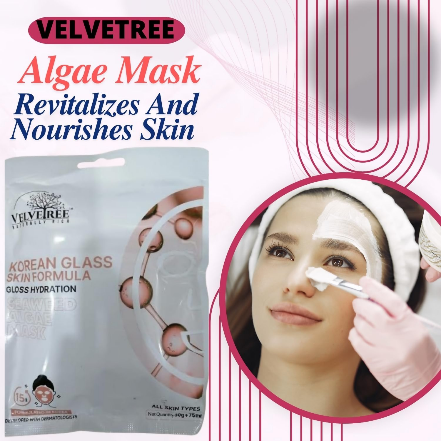 Velvetree Deep Cleansing Face Mask For Glowing Skin  Grab2Buy Velvetree Grab2Buy