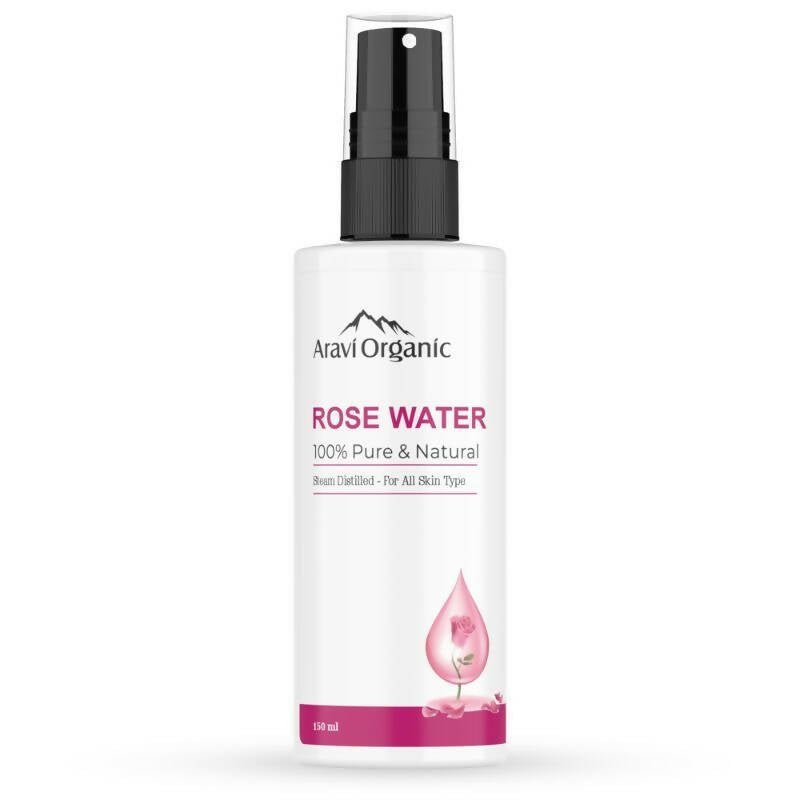 Aravi Organic 100% Steam Distilled Rose Water Face Toner Spray 