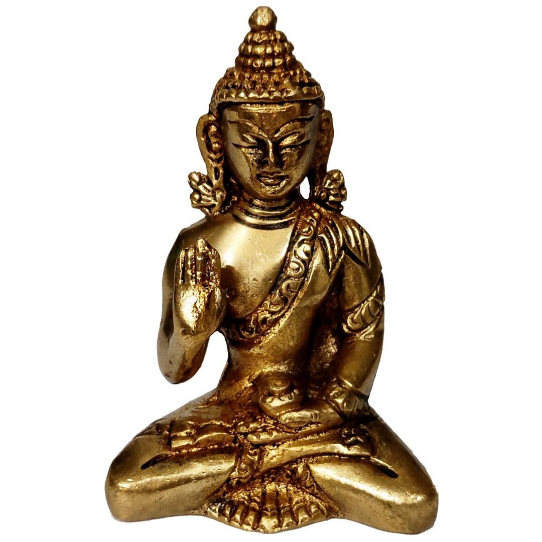 Purpledip Brass Idol Preaching Buddha - Grab2buy