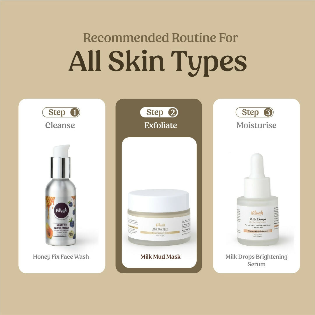Vilvah Store Milk Mud Mask  Grab2Buy Vilvah Store Grab2Buy