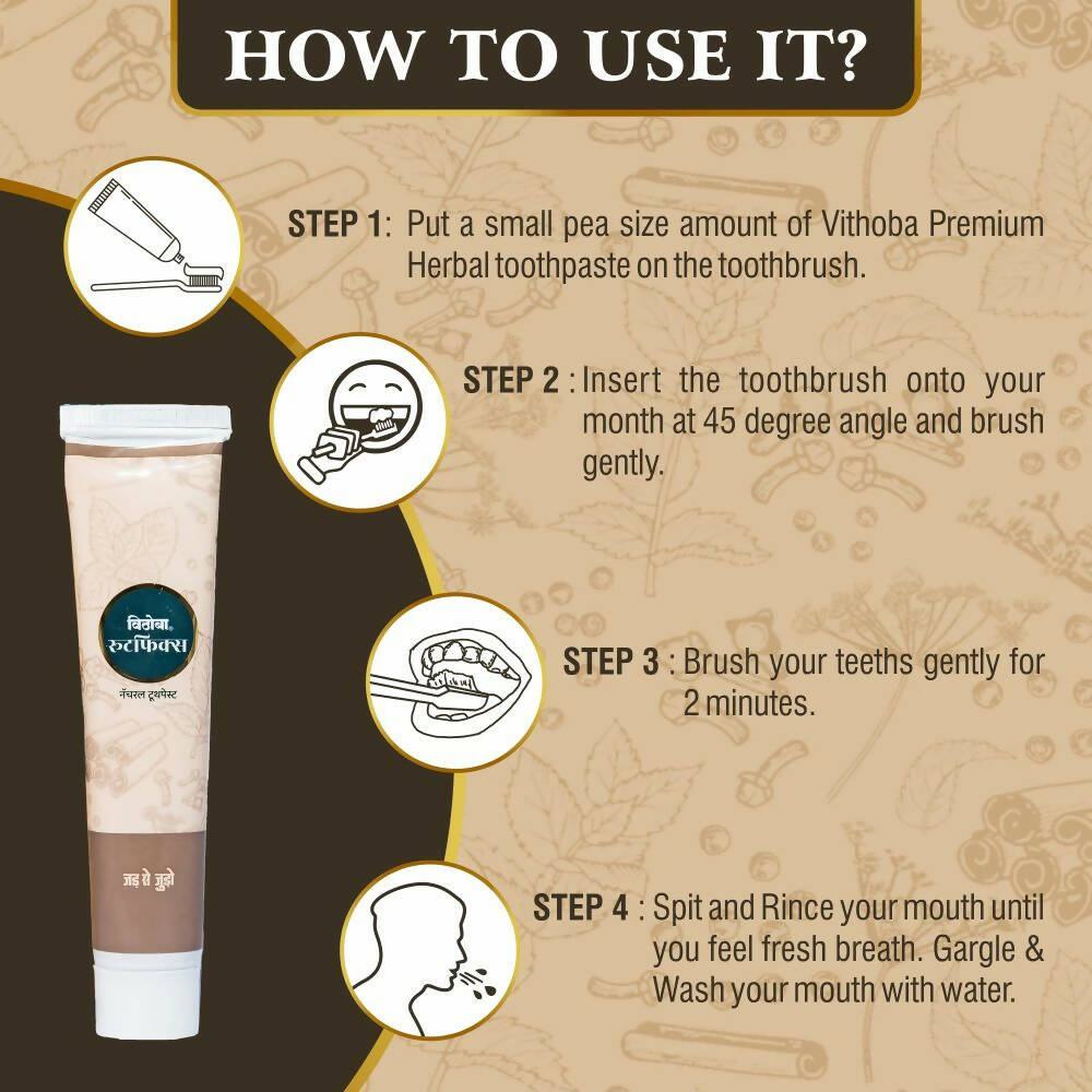Vithoba Ayurvedic Rootfix Toothpaste 