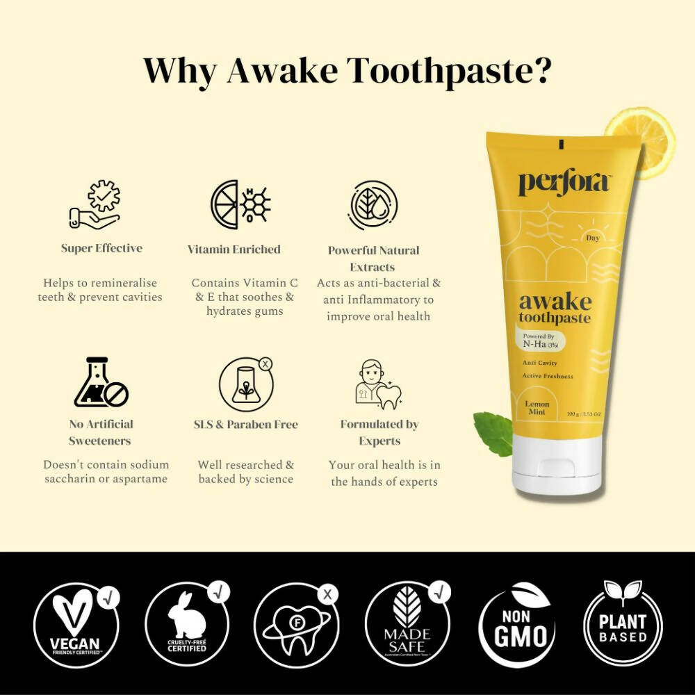 Perfora The Daily Routine Awake & Unwind Toothpaste Combo - Grab2buy