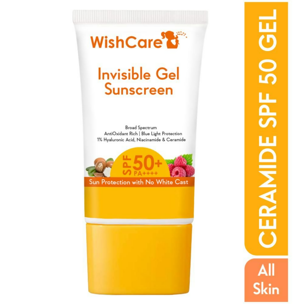 WishCare Invisible Gel SPF50 Ceramide Sunscreen - PA++++  Grab2Buy Wishcare Grab2Buy