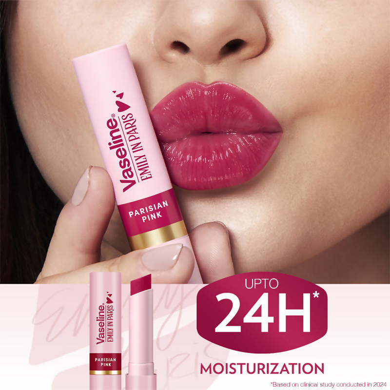 Vaseline Emily In Paris Tinted Lip Balm Stick - Parisian Pink  Grab2Buy Vaseline Grab2Buy