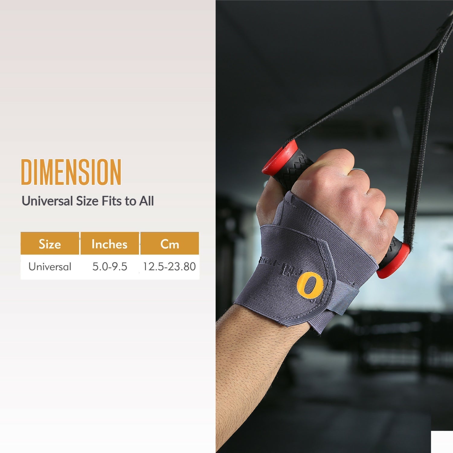 Orth-rem Wrist Support Brace with Thumb Loop Strap 