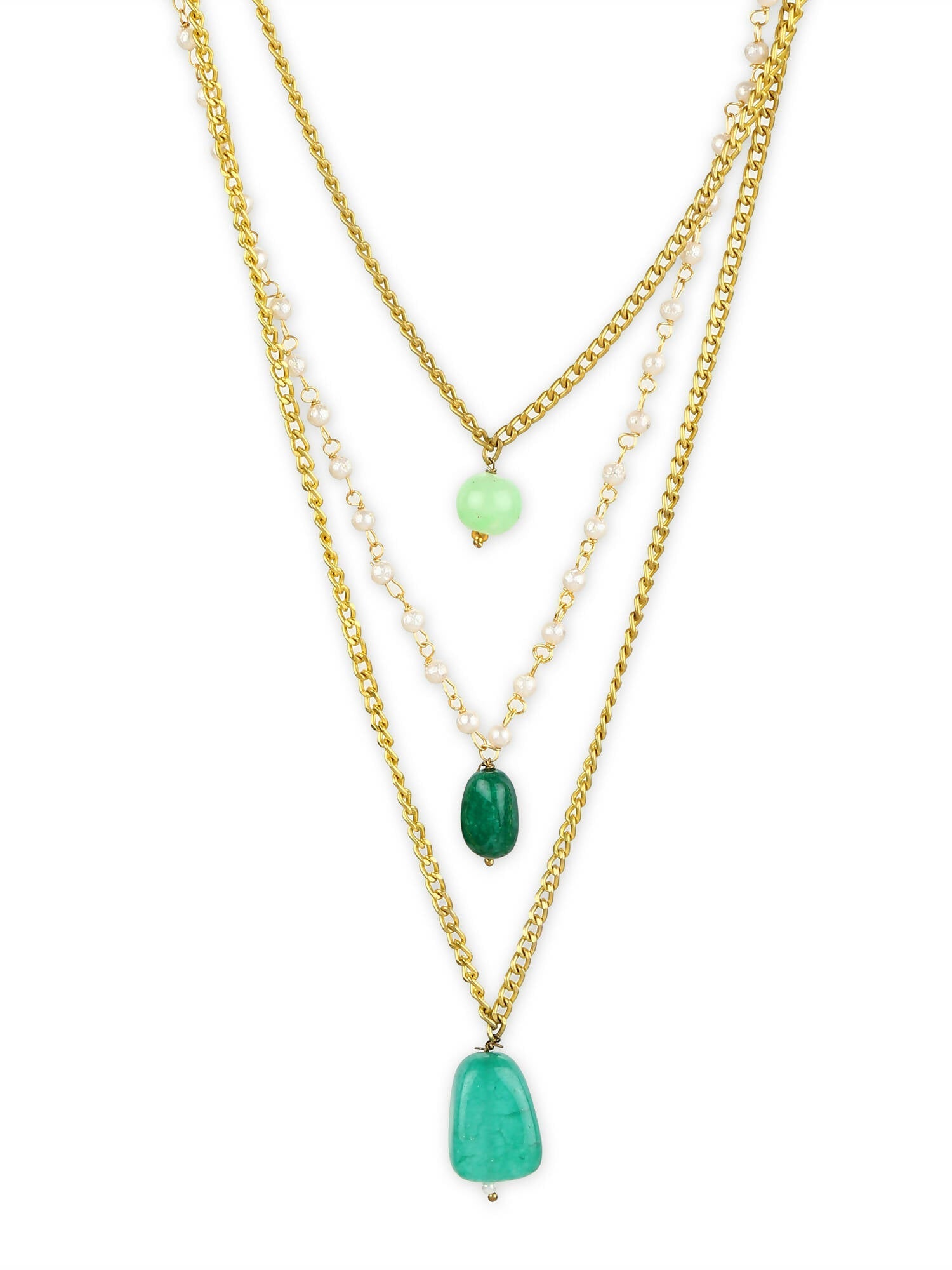 Women's Gold-Polished Chain - Ruby Raang | Swadesiicart