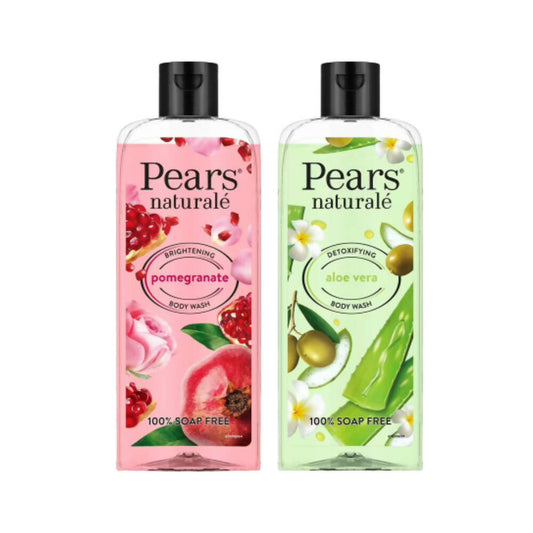 Pears Naturale Detoxifying Aloevera & Brightening Pomegranate Bodywash Combo - Grab2buy