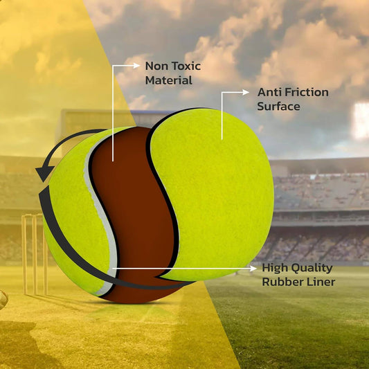 Boldfit Cricket Tennis Ball (Pack of 3) 